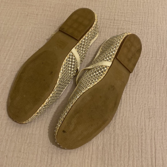 CUSHIONAIRE Maxie Studded Cream Mesh Mary Jane Flats. Size 9 Sold Out - Picture 9 of 10